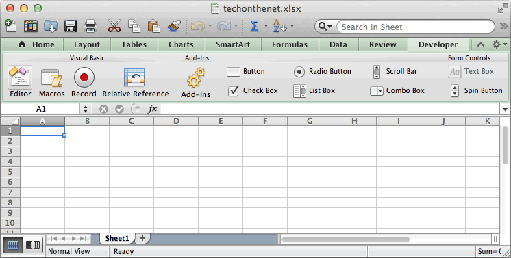 Microsoft Excel For The Mac
